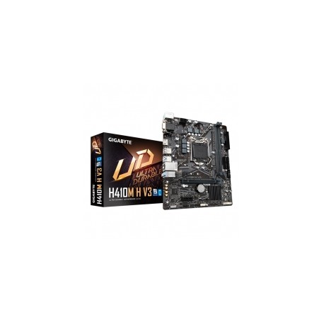 Tarjeta Madre Gigabyte H410M H V3, 10th Gen Intel, LGA 1200, Micro ATX, DDR4 2933Mhz, M.2