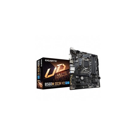 Tarjeta Madre Gigabyte B560M DS3H V2, 10-11 Gen Intel, Micro-ATX, LGA 1200, DDR4 5333Mhz, Dual M.2