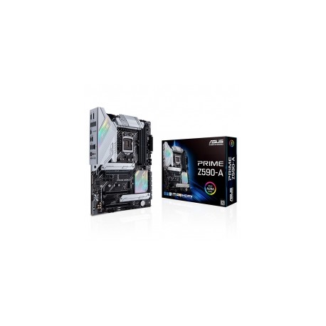 Tarjeta Madre Asus Prime Z590-A, 10-11 Gen Intel, DDR4 5333Mhz OC, ATX, Triple M.2, Aura Sync, Asus Thunderbolt EX 4