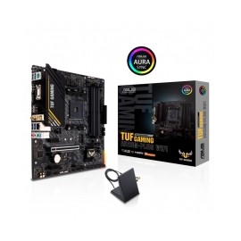 Tarjeta Madre Asus TUF Gaming A520M-PLUS WIFI, Micro ATX, AM4, DDR4 4866Mhz OC, x1 M.2, WiFi 5 , Bluetooth 5.0, Aura Sync