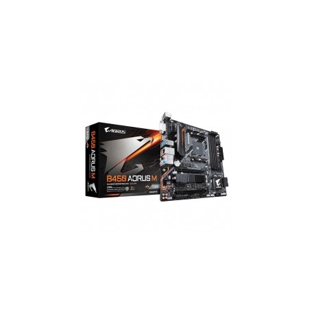 Tarjeta Madre Gigabyte B450 Aorus M, Micro ATX, AM4, DDR4 3600Mhz OC, M.2, Crossfire, RGB Fusion 2.0