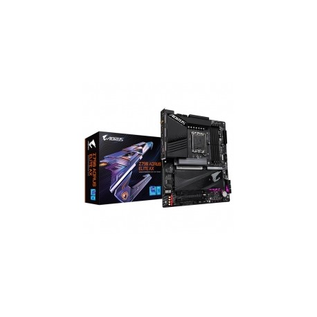 Tarjeta Madre Gigabyte Z790 Aorus Elite AX, ATX, 12th y 13th Gen Intel, LGA1700, DDR5 7600Mhz OC, x4 M.2, RGB Fusion 2.0, Wi-Fi