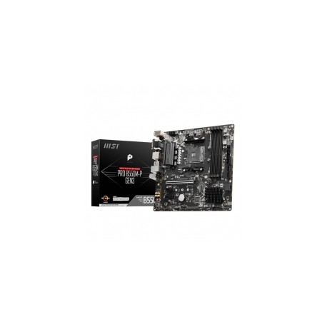 Tarjeta Madre MSI B550M-P GEN 3, Micro ATX, AM4, DDR4 4400Mhz OC, x1 M.2