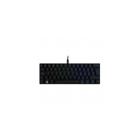 Teclado Gamer Mecanico 60% Munfrost Dark Moon Black, Switches Gateron Red, Alambrico, Iluminacion ARGB, Español