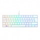 Teclado Gamer Mecanico 60% Munfrost Light Moon White, Switches Gateron Blue, Alambrico, Iluminacion ARGB, Español