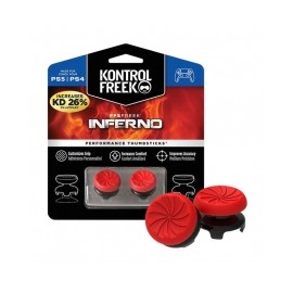 KontrolFreek FPS Freek Inferno para PS4 y PS5 | Performance Thumbsticks | 2 Alturas elevadas, Versátil | Blanco