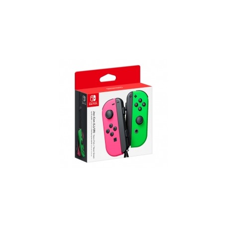 Controles Joy-Con Izquierdo y Derecho para Nintendo Switch, color Rosa/Verde Neón - Standard Edition - HACAJAHAA