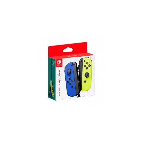 Controles Joy-Con Izquierdo y Derecho para Nintendo Switch, color Azul/Amarillo Neón - Standard Edition - HACAJAPAA