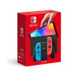 Consola Nintendo Switch OLED 64GB Standard Edition | Color Azul Neon y Rojo Neon - HEGSKABAA