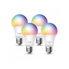 Bombilla Wi-Fi inteligente TP-Link Tapo L530E 4 Pack | Multicolor | Compatible con Hey Google y Alexa, - Focos