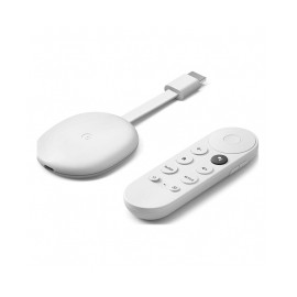 Google Chromecast con Google TV | Dispisitivo de Streaming 4k | Asistente de voz | Blanco - GA01919-US