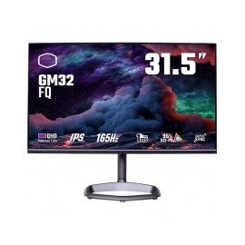 Monitor Gamer Cooler Master GM32-FQ, 31.5", 2560 x 1440, WQHD, IPS, 0.5MS, 165Hz, Adaptative Sync, HDR400, Bocinas, HDMI, Displ