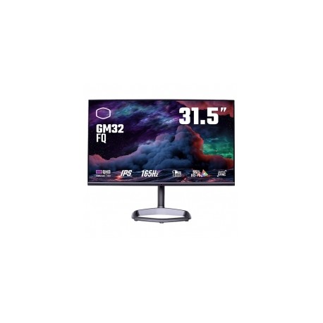 Monitor Gamer Cooler Master GM32-FQ, 31.5", 2560 x 1440, WQHD, IPS, 0.5MS, 165Hz, Adaptative Sync, HDR400, Bocinas, HDMI, Displ