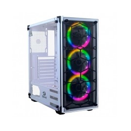 Gabinete Redragon Wheel Jack, Mid Tower, Incluye 3 ventiladores RGB, ATX / Micro-ATX / Mini-ITX , Cristal Templado , Filtro Ant