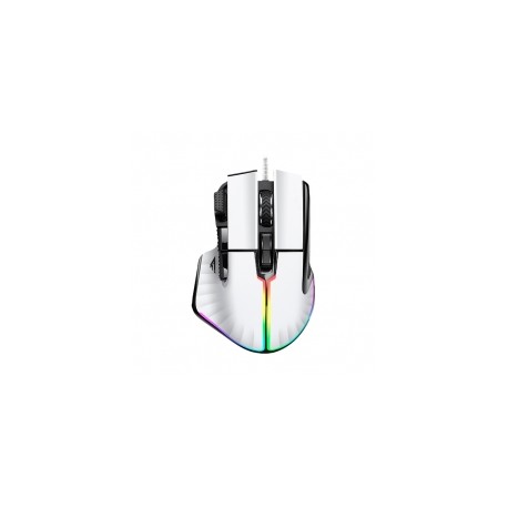 Mouse GameFactor MOG602-WH | Blanco | Alámbrico | RGB | 19,000 DPI | PIXART 3370 | 8 Botones - MOG602-WH