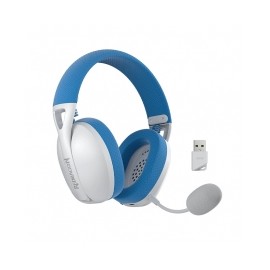 Diadema Gamer Redragon Ire Pro H848 Azul/Blanco, Alámbricos e Inalámbricos / Stereo / USB / BT / PC / PS5 / Teléfono
