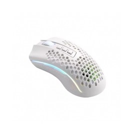 Mouse Gamer Redragon Storm Pro White M808-KS, Alámbrico e Inalámbrico, 16,000 DPI, 8 Botones Programables, Pixart 3335 Óptico