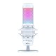 Micrófono de condensador HyperX QuadCast S Blanco - RGB, USB, PC, PS4, Mac, Montaje antivibración, Cuatro patrones polares, Fil