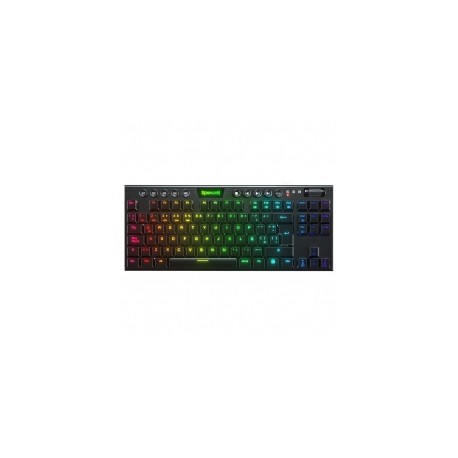Teclado Gamer Mecánico Redragon Horus TKL RGB, Switches Red Ultra Low Profile, Alámbrico, USB, Iluminación LED RGB, Español - K
