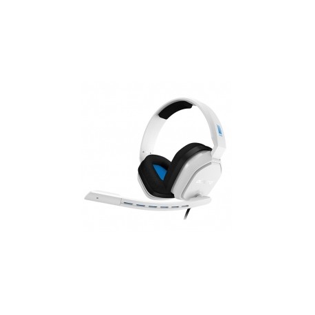 Diadema Astro A10, Blanco-Azul, Alámbrico, 3.5mm / PS5 / Xbox Serie X|S / PC / MAC (Logitech) - 939-001846