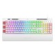 Teclado Gamer de Membrana Redragon Shiva White K512W-RGB-SP, Macros personalizables, Reposa muñecas, Español