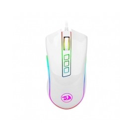 Mouse Gamer Redragon Cobra White M711W RGB, Alámbrico, 10,000 DPI, 8 Botones Progamables, Pixart P3325 óptico