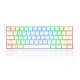 Teclado Mecanico Redragon Draconic K530W-RGB White, 60%, Switches Redragon Brown