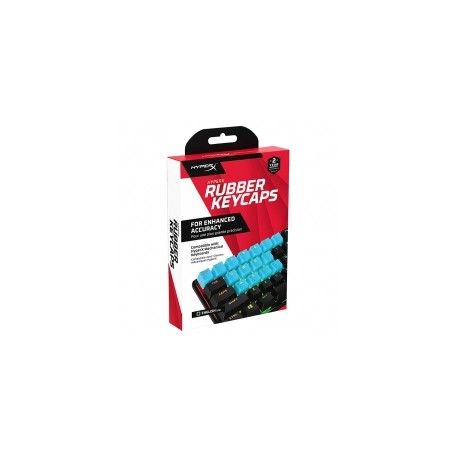 HyperX Rubber Keycaps Blue, Set de 19 teclas de caucho en color azul, US - 519U1AAABA