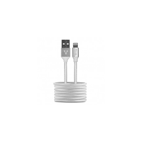 Cable Vorago USB a Lightning Blanco 1 Metro - CAB-119-WH