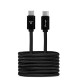 Cable Vorago USB-C a USB-C Negro 1 Metro - CAB-124-BK