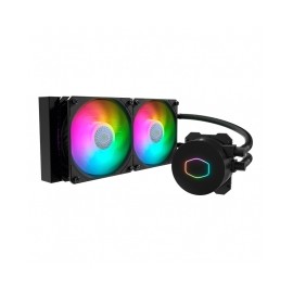 Enfriamiento Liquido Cooler Master Masterliquid 240L Core ARGB, Soporte para 1700/AM5, Bomba de doble cámara - MLW-D24M-A18PZ-R