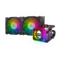 Enfriamiento Liquido Cougar Helor 240 RGB, 2 ventiladores ARGB, 240mm