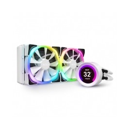 Enfriamiento Liquido NZXT Kraken Z53 White 240mm con Pantalla LCD, 2 Ventiladores Aer RGB - RL-KRZ53-RW