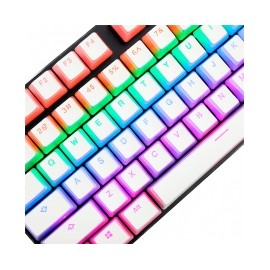 Gaming Keycaps Para Teclado Mecanico Redragon Scarab A130 White, 105 Teclas, Translucidas