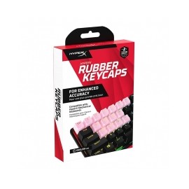 HyperX Rubber Keycaps Pink, Set de 19 teclas de caucho en color rosa, US - 519U0AAABA