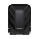 Disco Duro Externo Adata HD710 Pro, 2TB, Negro, USB 3.2, Resistente a golpes, agua y polvo, certificación grado militar / PC / 