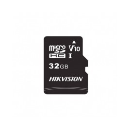 Memoria SD Hikvision 32GB, 92 MB/s, 20 MB/s, Clase 10 - HS-TF-C1(STD)/32G/ADAPTER