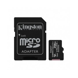 Memoria Micro SD Kingston Canvas Select Plus, 256GB, 100MB/seg Lectura, Velocidad de clase UHS-I, U1, V10, SDCS2/256GB