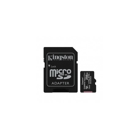 Memoria Micro SD Kingston Canvas Select Plus, 256GB, 100MB/seg Lectura, Velocidad de clase UHS-I, U1, V10, SDCS2/256GB