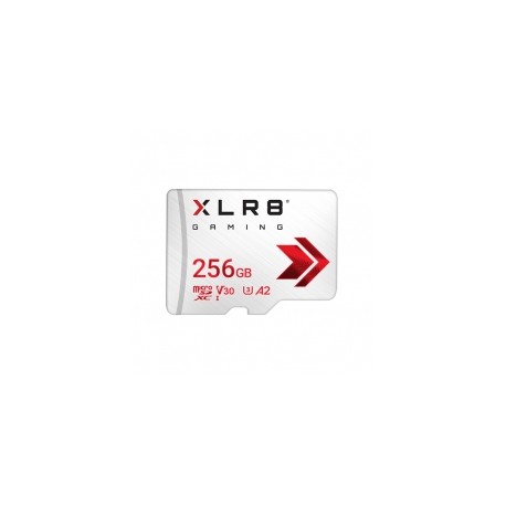 Memoria Micro SDXC PNY XLR8 256GB Clase 10, U3, V30, 100MB/s, 4K UHD, Full HD - P-SDU256V32100XLR-GE