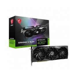 Tarjeta de video Nvidia MSI GeForce RTX 4060 TI GAMING X SLIM 16G,  DLSS 3, RAY TRACING, REFLEX, STUDIO, GDDR6 - GPU-MSI-RTX406
