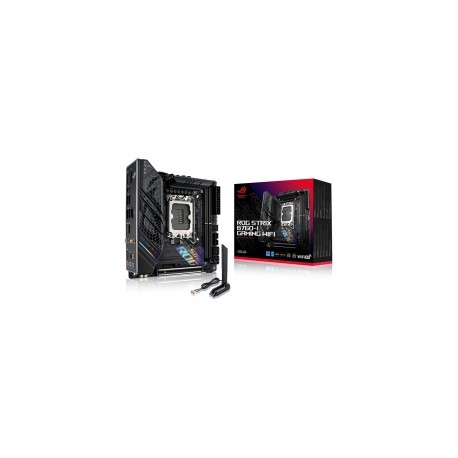 Tarjeta Madre Asus ROG Strix B760-I GAMING WIFI, Mini-ITX, 12th & 13th Gen Intel, LGA 1700, DDR5, PCIe 5.0, USB 3.2 Gen 2X2, WI