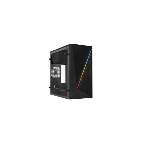 Gabinete Acteck Kioto GC460 RGB Essential, Micro-ATX, Incluye fuente de 500w, Panel de Acrilico - AC-933070