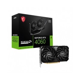 Tarjeta de video Nvidia MSI RTX 4060 Ventus 2X Black 8G OC, DLSS 3, Ray Tracing, 128-bit