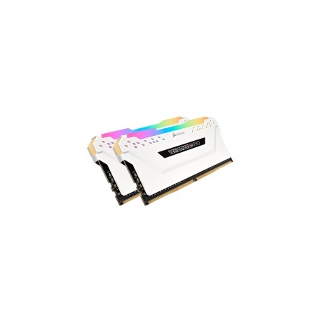 Memoria RAM Corsair Vengeance RGB Pro White Edition, 32GB 2x16GB 3200Mhz - CMW32GX4M2E3200C16W