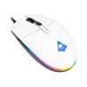 Mouse Gamer Munfrost Triton White, Alámbrico, 12,000 DPI, 6 Botones Progamables, Pixart 3360 óptico