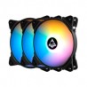Ventiladores Munfrost Solar Wind Rainbowforce KIT FN-12 RGB, 120mm, ARGB