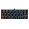 Teclado Mecánico Redragon Kumara Black K552RGB-SP, TKL, Switches Redragon Blue, Español