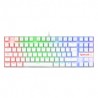 Teclado Mecanico Redragon Kumara White K552WRGB-SP, TKL, Switches Redragon Blue, Español