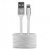 Cable Vorago USB a Lightning Blanco 1 Metro - CAB-119-WH